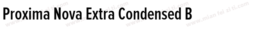 Proxima Nova Extra Condensed Bold字体转换